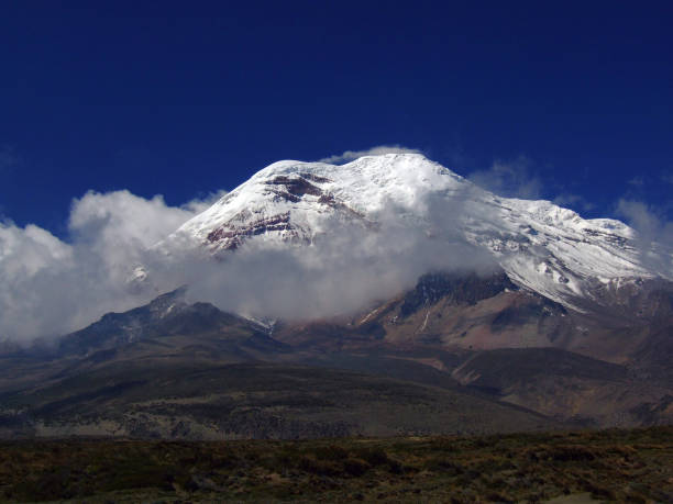 istock Ecuador´s highest peak, glacieted Mt. Chimborazo, with clear blue sky and clouds 938796270