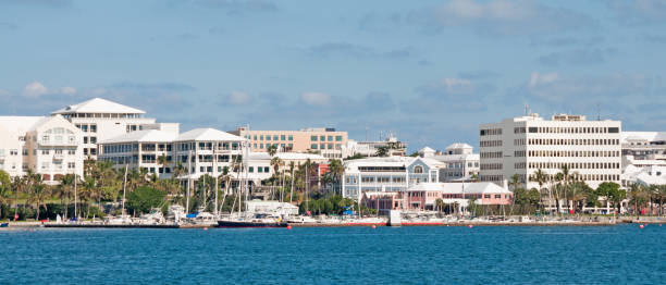 istock Hamilton Bermuda waterfront and Front  Street  and marina 938798968