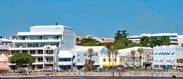 istock Hamilton Bermuda waterfront and Front Street businesses 938799046