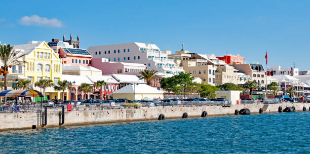 istock Hamilton Bermuda waterfront and Front  Street businesses 938799098