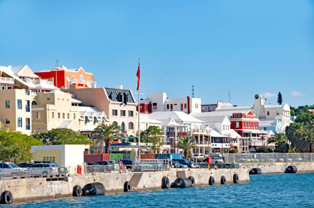 istock Hamilton Bermuda waterfront and Front  Street businesses 938799208