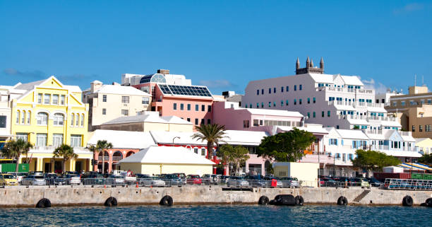 istock Hamilton Bermuda waterfront and Front  Street businesses 938799374