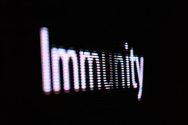 istock immunity letter in LED billboard screen 938810600