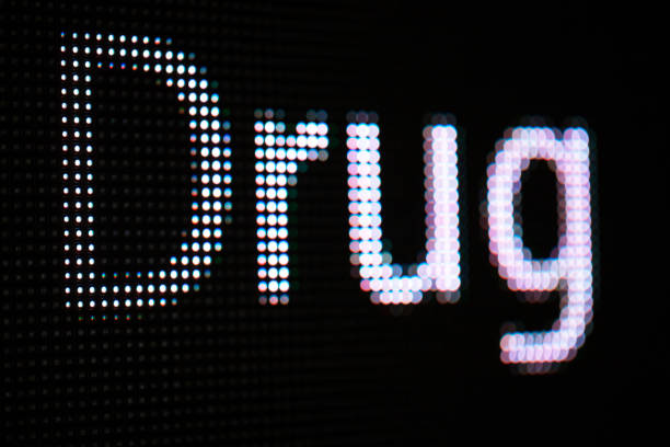 istock drug letter in LED billboard screen 938820636
