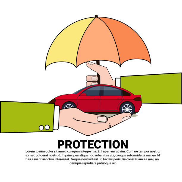 istock Car Protection Automobile Insurance Service Concept With Hand Holding Auto Under Umbrella Icon 938823770