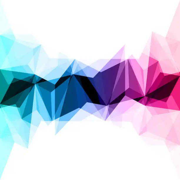 Vector illustration of Abstract colorful geometric background