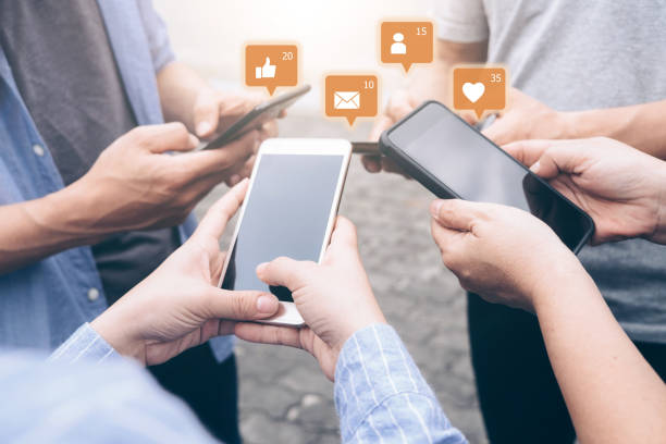 istock Group of young teen using mobile phones. 938861586