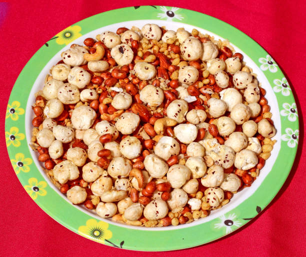 istock Indian Homemade mixed Namkeen snacks 938879542