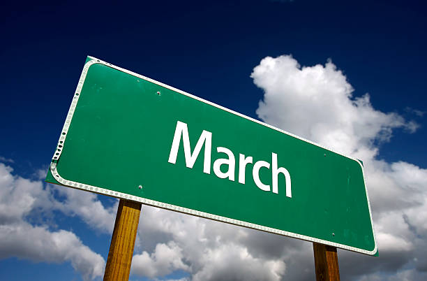 istock March Green Road Sign 93889216