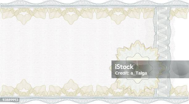 Classic Guilloche Border For Diploma Tickets Or Certificate Stock Illustration - Download Image Now