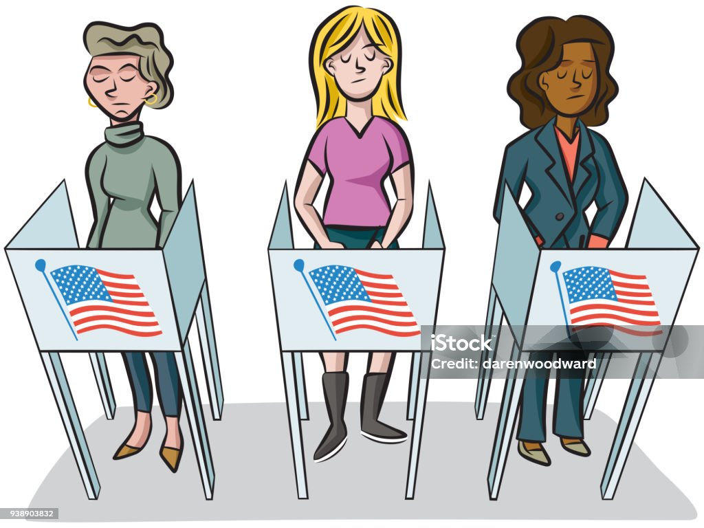 Vector Female Vote The Womens Vote Stock Illustration - Download Image Now - Adult, Adults ...