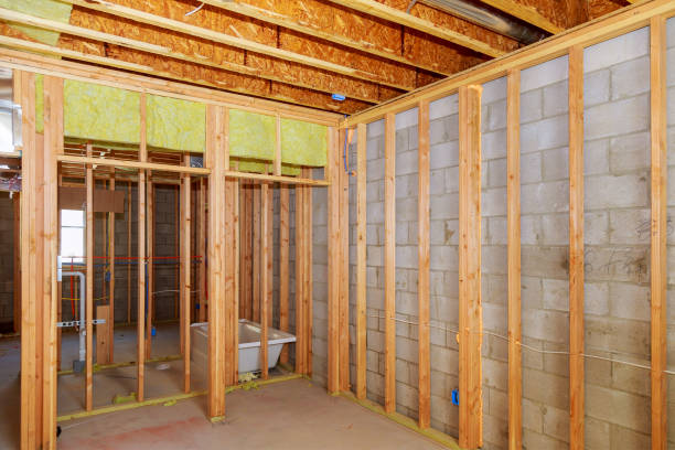 istock Remodeling a home bathroom, moving plumbing for new sinks 938911406