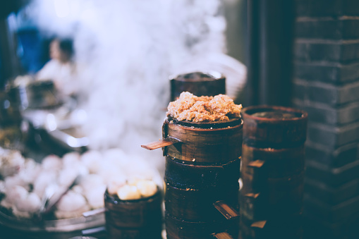 Food steamer in Chengdu, China