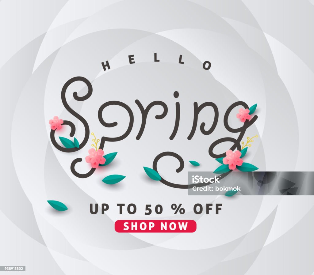 Fun Spring Advertisement Spring 21 Stock Illustration - Download Image Now - Advertisement ...