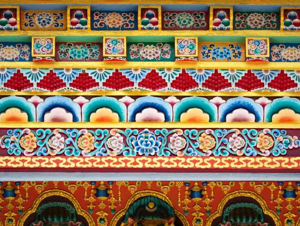 istock Wall And Ceiling Details At Tibet temple 938918132
