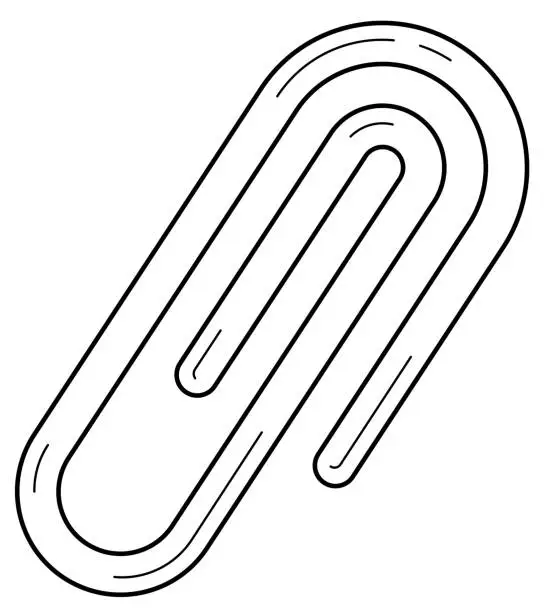 Vector illustration of Attachment line icon