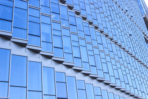 istock Geometric layout and windows of modern buildings 938924490