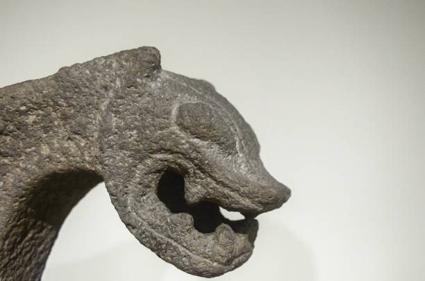 istock Ancient jaguar stone head from Costa Rica 938941988