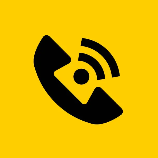 Vector illustration of Telephone Receiver Icon