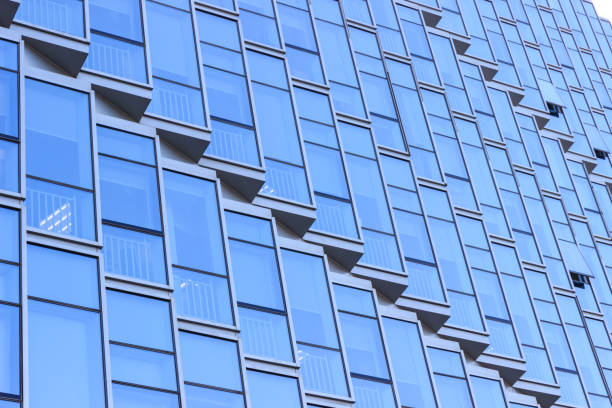 istock Geometric layout and windows of modern buildings 938949378