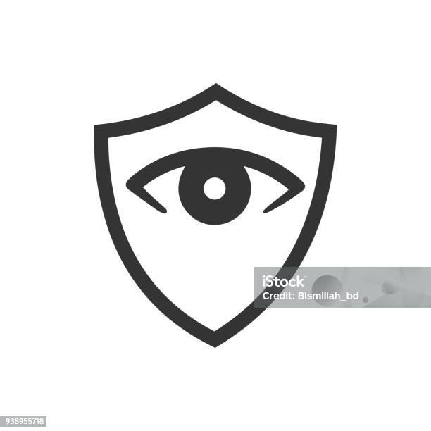 Security Icon Stock Illustration - Download Image Now - Eye, Shielding, Defending - Activity