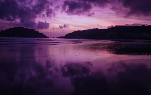 istock Evening beach. Reflection of the sky. Without people 938969420