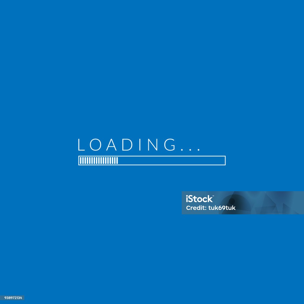 Loading Process Screen Vector Illustration System Software Update And ...