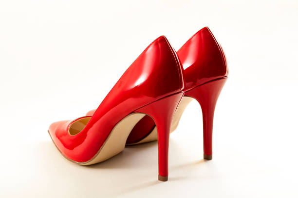 istock Pair of stilettos isolated on white with clipping path cutout 938976826