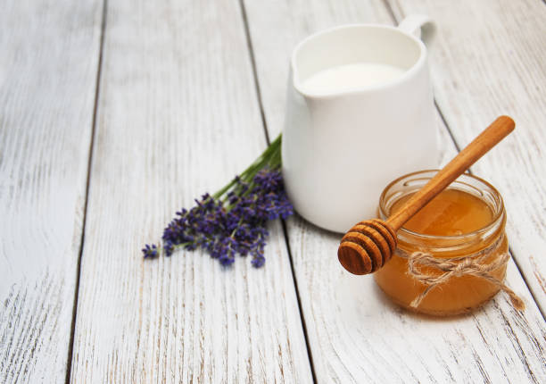 istock Honey and lavender flowers 938977418