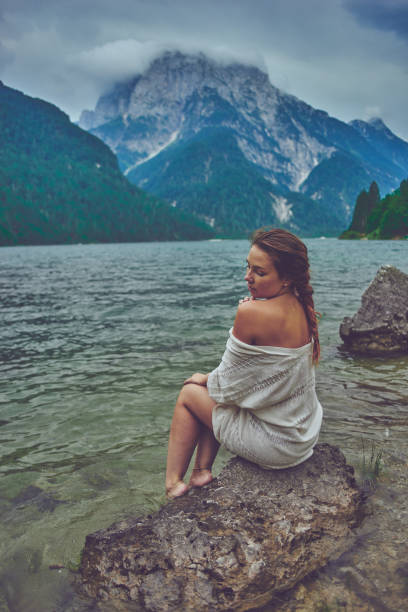 Lady at the lake