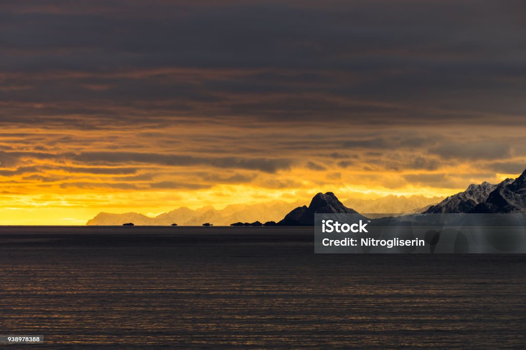 Lofoten gün batımı - Royalty-free Ada Stok görsel