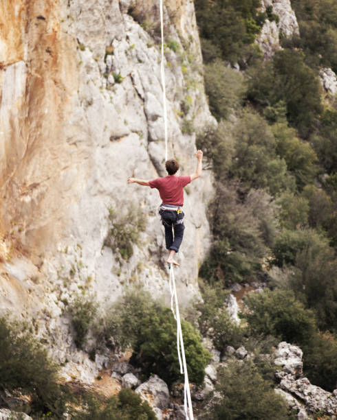 istock Walk a line in the sky.Turkish Highline Carnival in Antalya. 938980500