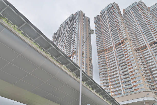 a modern apartment building at kowloon side