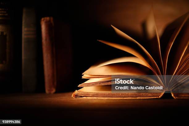 Open Book Stock Photo - Download Image Now - Old Book, Open, Book - iStock