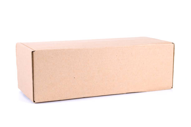 istock Brown cardboard box isolated on white background 938994930