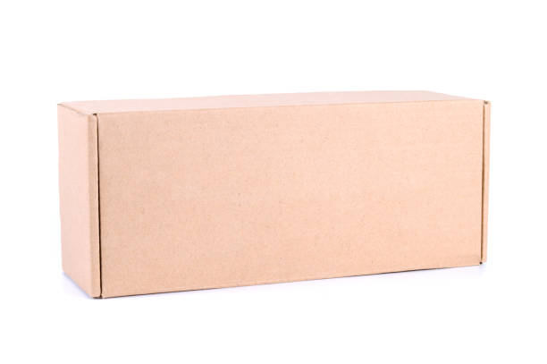 istock Brown cardboard box isolated on white background 938994952