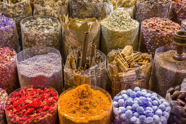 istock different Arab spices sold in the Bazaar souk Dubai 938995338