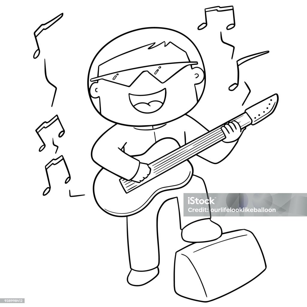 musician vector of musician Artist stock vector