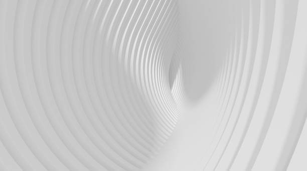 istock Abstract of white architectural pattern,Concept of future facade design on architecture,3d rendering 938999294