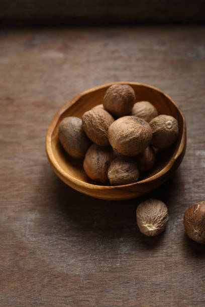 istock Condiment nutmeg closeup, spice 938999790