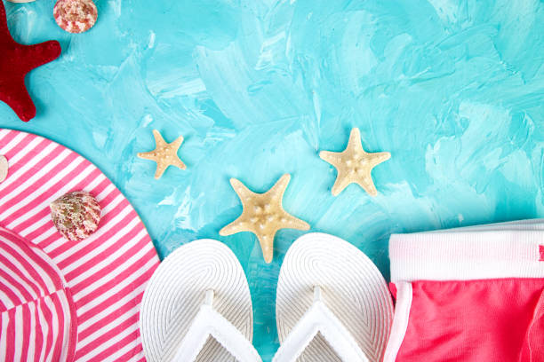 istock Set of Woman's things accessories summer season. 939000606