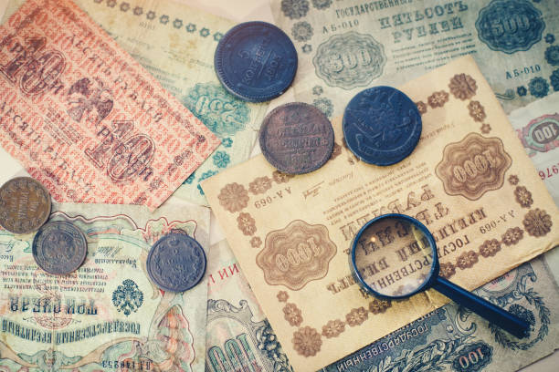 istock Collection of old coins and banknotes 939018268