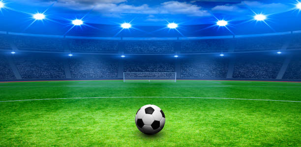 istock Soccer ball on stadium 939035604