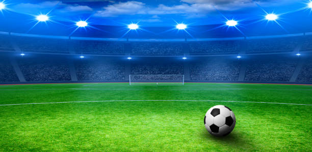 istock Soccer ball on stadium 939035608