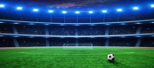 istock Soccer ball on stadium 939035634