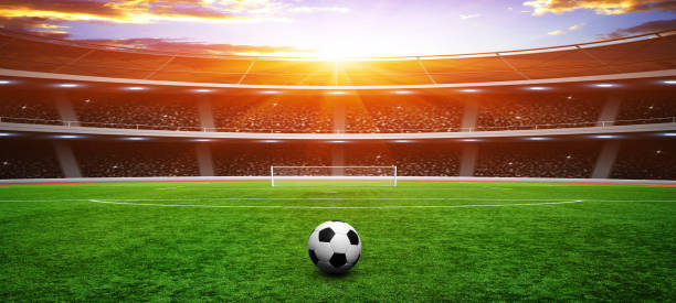 istock Soccer ball on stadium 939035728