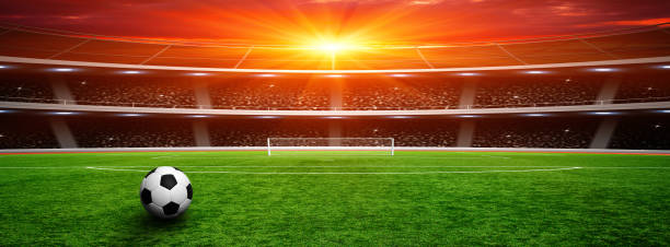 istock Soccer ball on stadium 939035754