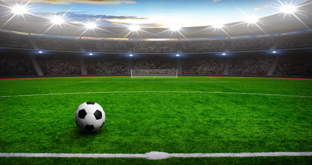 istock Soccer ball on stadium 939035772