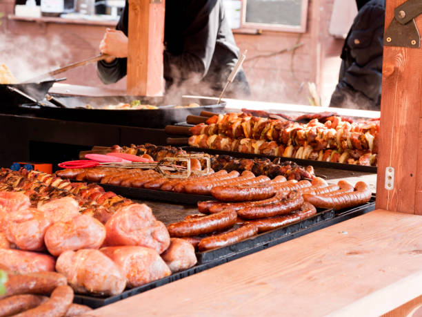istock Traditional folk food on the Easter fair 939036172
