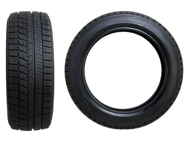 istock Car tires on white 939038612